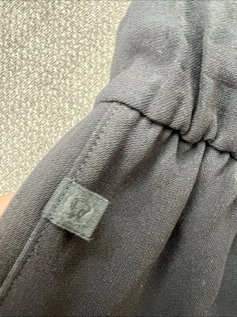 lululemon athletica Black Straight-Leg Tie-Waist Pants